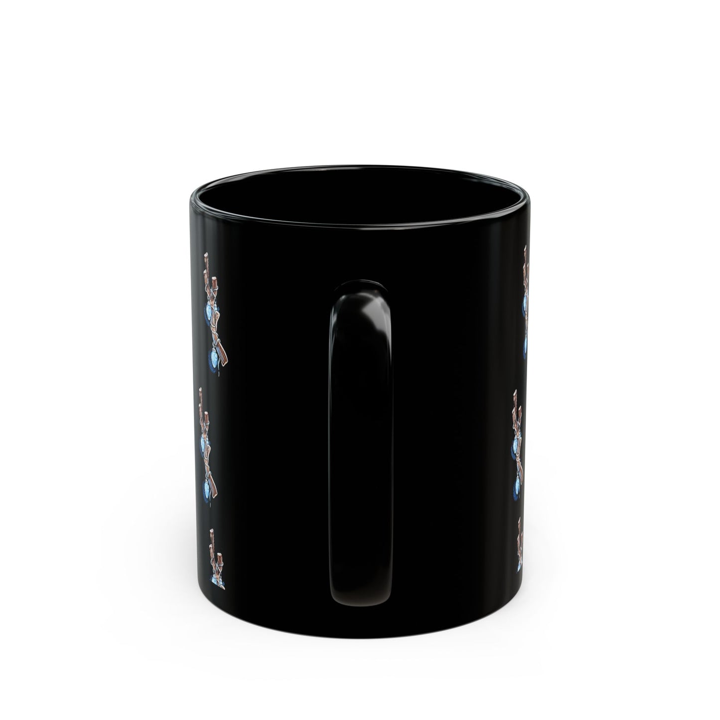 Winter’s Glow- Black Mug- Glow Antlers (11oz)