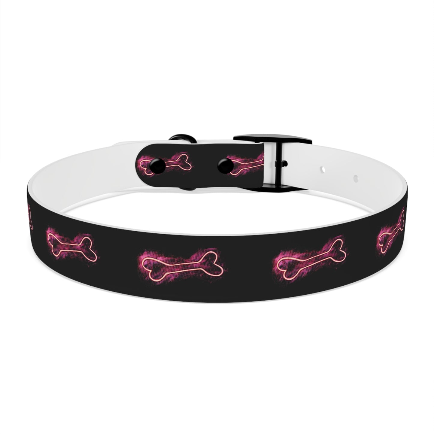 Winter’s Glow - Dog Collar - Neon Bone