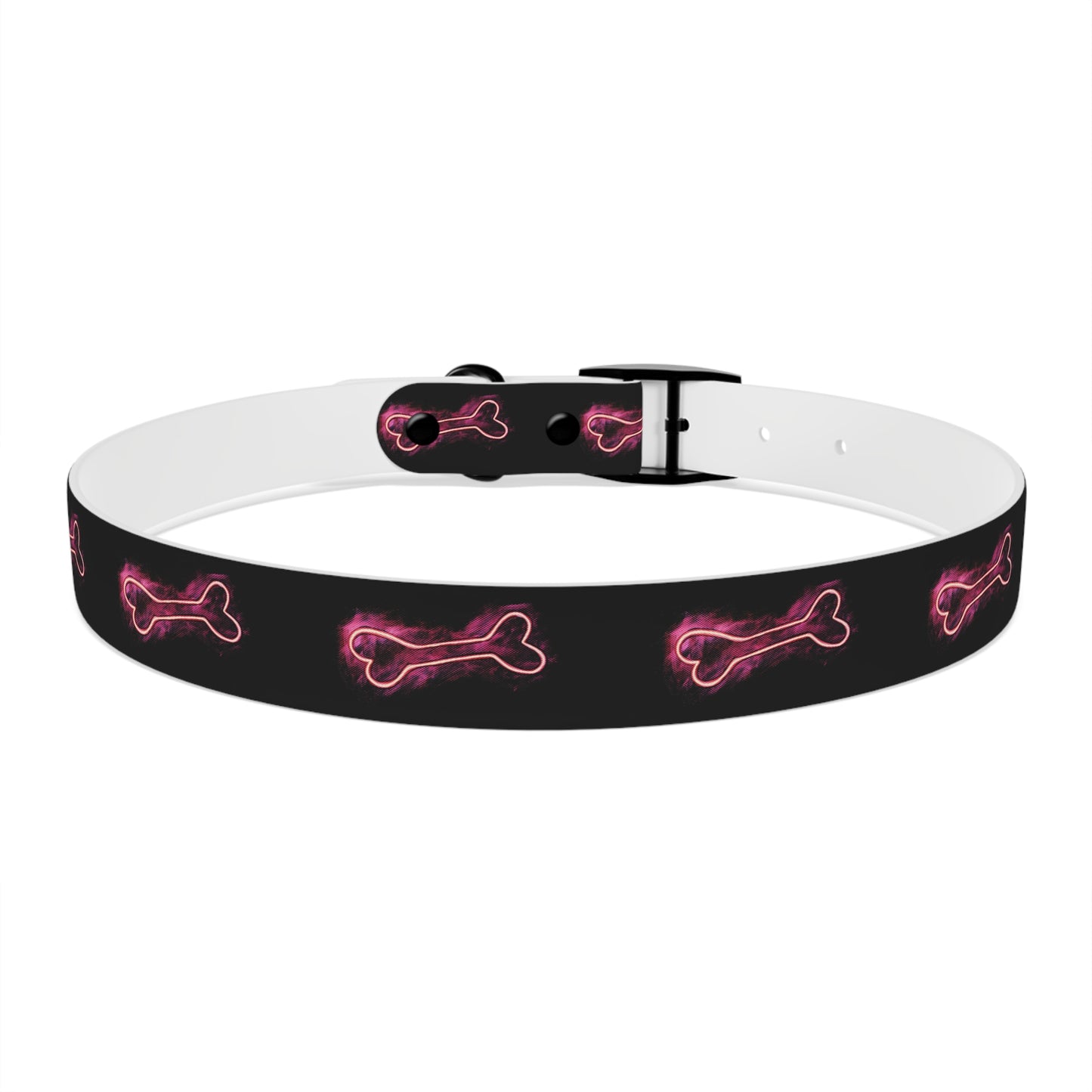 Winter’s Glow - Dog Collar - Neon Bone