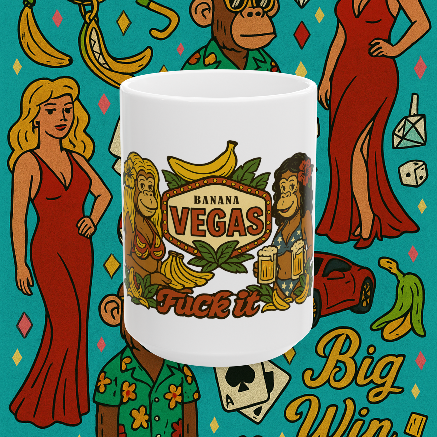 π Banana Vegas Mug (11oz, 15oz)