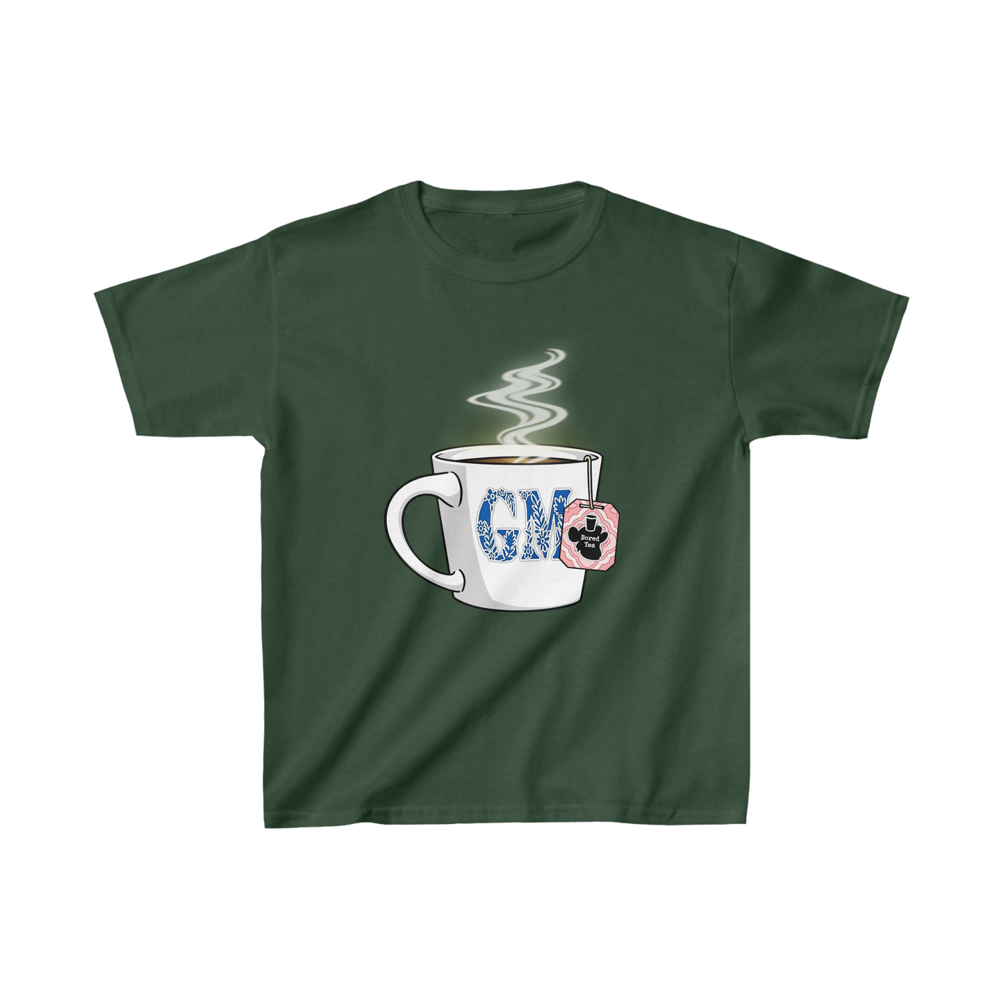 GM Cup | Kid's Heavy Cotton™ Tee | Forest Green