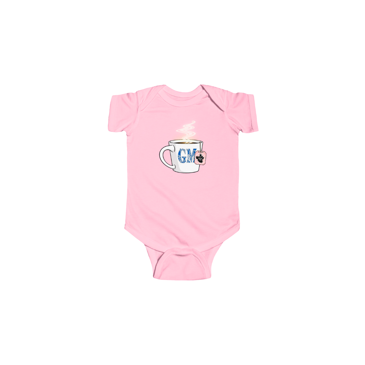 GM Cup | Baby Infant Fine Jersey Bodysuit | Pink
