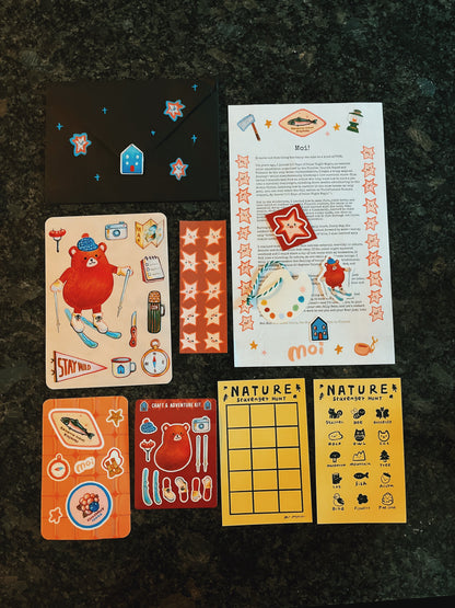 Bear’s Winter Adventure Snail Mail - Finland-Inspired + Nature Scavenger Hunt
