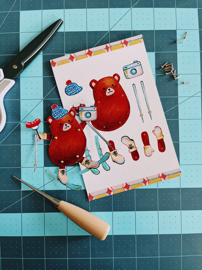 Bear Paper Puppet Craft Kit 🐻❄️