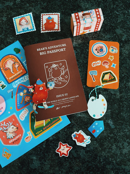 Bear’s Adventure Big Passport — Zine Issue 2🐻❄️