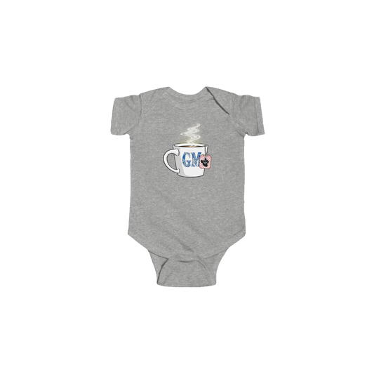 GM Cup | Baby Infant Fine Jersey Bodysuit |Heather Gray