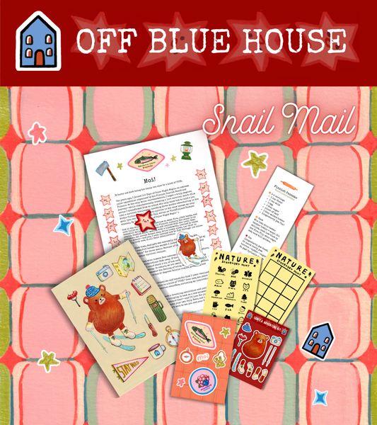 Bear’s Winter Adventure Snail Mail - Finland-Inspired, Shape-Language Character Design