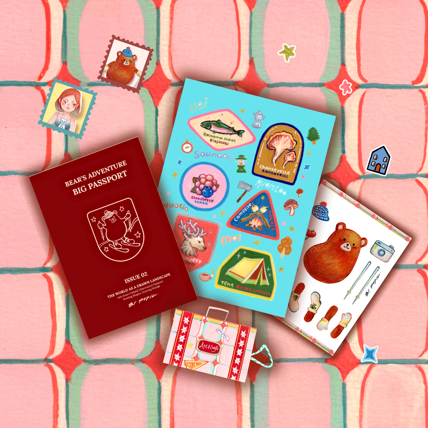 Bear’s Adventure Big Passport — Zine Issue 2🐻❄️