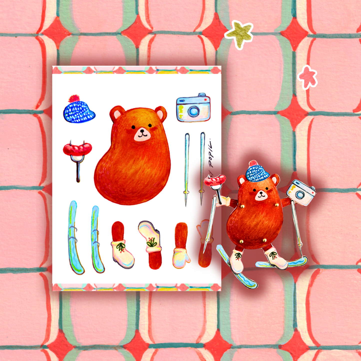 Bear Paper Puppet Craft Kit 🐻❄️