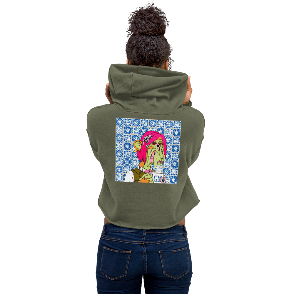 BoredTea x Bored Art Not Club | WOMEN'S HOODIE | Forest Green | MAYC 27002